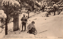 N°4682 W -cpa Luchon Superbagnères -skieurs Au Repos- - Sports D'hiver