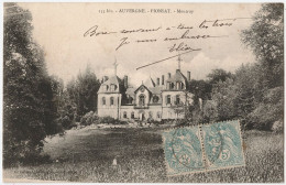 63 - PIONSAT - CPA - Château De Montroy - Nombreuses Oblitérations 1905 - Sonstige & Ohne Zuordnung