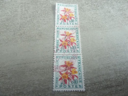 Fleurs Des Champs - Ancolie - 40c. - Yt Taxe 100 - Jaune, Rouge Et Vert Foncé - Triple Oblitérés - Année 1964 - - Other & Unclassified