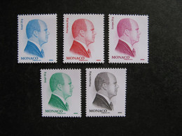 Monaco:  TB Série N° 2851 Au N° 2855 , Neufs XX . - Unused Stamps