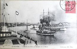 C. P. A. : 76 : LE HAVRE : L'Entrée Du Port Au Moment De La Marée, Timbre En 1905 - Port