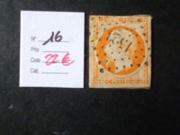 Timbre France Oblitéré N° 16  1853 - 1853-1860 Napoléon III.