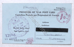 WWII - Cartolina Postale Per Prigionieri Di Guerra - New York - 1944 - Unclassified