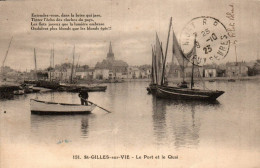 N°4689 W -cpa St Gilles Sur Vie -le Port Et Le Quai- - Saint Gilles Croix De Vie