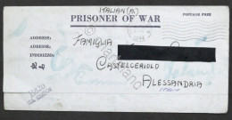 WWII Lettera Prigioniero Italiano Di Guerra - Fort Meade Camp U.S.A. - 1944 - Unclassified