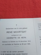 Doodsprentje René Moortgat / Hamme 16/12/1914 - 29/6/1994 ( Henriette De Heyn ) - Religion & Esotericism