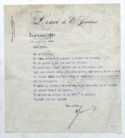 Lettera Con Autografo Di Enrico Scavini Fondatore Azienda Lenci - 1930 Ca. - Other & Unclassified