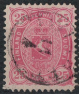 Finland Suomi 1875 25 Kop Stamps Shades 2 Values Perf 12½ Cancelled - Gebraucht