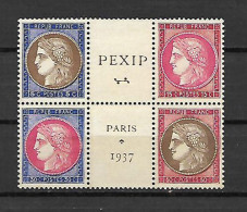 FRANCIA 1937 YVERT Nº 348-51 ( NUEVO CON GOMA ) - Neufs