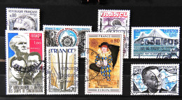 FRANCE 1975 Petit Lot De 8 Timbres N° 1839-1840-1842-1845-1853-1854-1856-1858 - Used Stamps