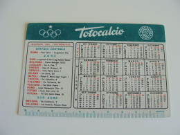 1957 - 58 Coni Totocalcio Calendario Tascabile RETRO CAMPIONATO CALCIO - Petit Format : 1941-60
