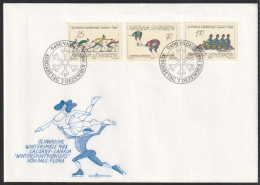 1988 Liechtenstein Winter Olympic Games In Calgary FDC - Winter 1988: Calgary