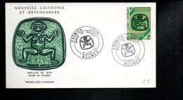 NOUVELLE CALEDONIE FDC 1972 OREILLER DE BOIS - FDC