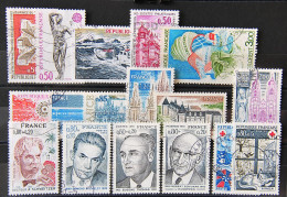 FRANCE 1974. Petit Lot De 17 Timbres N° 1786-1789-1791-1794-1798-1803-1804-1806-1808-1809-1810-1824-1825-1826-1827-..... - Used Stamps