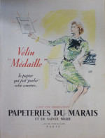 PUBLICITE Papier - PUB -  Vélin Médaille - Publicités