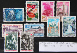 France 1973 - Petit Lot De 10 Timbres N° 1737-1738-1747-1752-1757-1758-1759-1764-1779-1780 - Used Stamps