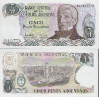 ARGENTINA - ARGENTINIEN - 5 PESOS 1983 - 84 - SIN CIRCULAR - UNZIRKULIERT - UNCIRCULATED - Mexique