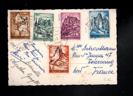 SAINT MARIN AFFRANCHISSEMENT COMPOSE SUR CARTE POUR LA FRANCE 1963 - Briefe U. Dokumente