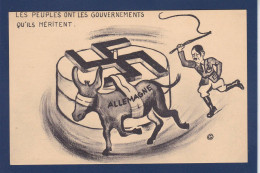 CPSM H.S Satirique Anti Hitler Germanie Allemagne Non Circulée Ane - Satirical