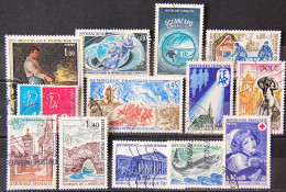 France 1971 - Petit Lot De 12 Timbres N° 1663-1664-1665-1666-1671-1672-1679-1682-1674-1685-1687-1688-1693-1700 - Used Stamps