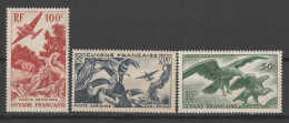 GUYANE PA SERIE N° 35 / 37 NEUF** LUXE SANS CHARNIERE / MNH - Ungebraucht