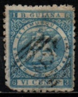 GUYANE BRIT. 1863-75 O - Guyane Britannique (...-1966)