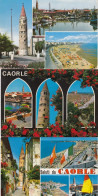 CAORLE-VENEZIA-3 CARTOLINE VERA FOTOGRAFIA  VIAGGIATE1978-1988-1989 - Venezia (Venice)