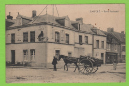 61 - ÉCOUCHÉ - ROUTE NATIONALE - HÔTEL DU LION D'OR - ATTELAGE - Ecouche