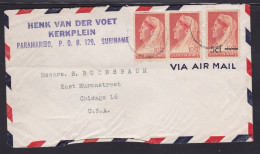 Suriname - 1945 Commercial Airmail Cover Paramaribo To USA - Suriname ... - 1975