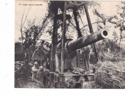 PHOTO  ,,SCA,,, Guerre 1914,,  CANON  LOURD  CAMOUFLE,,,TBE - Oorlog, Militair