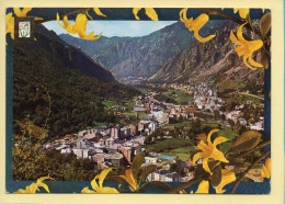 Andorre : VALLS D'ANDORRA / Vue Générale / Blason / Fleurs (voir Scan Recto/verso) - Andorre