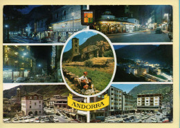 Andorre : VALLS D'ANDORRA / Multivues / Blason / La Nuit (animée) (voir Scan Recto/verso) - Andorre