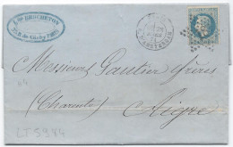 LT5984 N°29A/Lettre, Oblitéré étoile Chiffrée 18 De PARIS "R. D'Amsterdam (1869 à Fin Mars 1876)", Du 28 Mars 1871 - 1863-1870 Napoleon III With Laurels