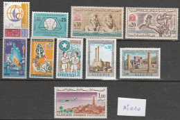 Lot N°010 - (N) 10 Timbres Neufs**MNH : N°383-384-387/88-402-403-473-491/92-PA.N°15 - Algérie (1962-...)