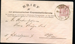 Rohrpost-Umschlag RU10 Wien 1893 Kat.20,00€ - Briefe