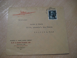 LISBOA 1946 To London England Air Mail Cancel Cunha Ferreira Lda Cover PORTUGAL - Lettres & Documents