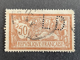 FRANCE L N° 120 LD 35 Indice 5 Merson Perforé Perforés Perfins Perfin Superbe !! - Other & Unclassified