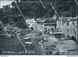 Cg470 Cartolina San Fruttuoso Arrivo Dei Battelli Provincia Di Genova - Genova (Genoa)