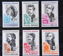 FRANCE 1972 - Personnages Célèbres** N° 1706-1707-1708-1079-1727-1728 - Unused Stamps