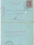 Carte-lettre N° 46 écrite De Feluy Vers Mons - Cartes-lettres