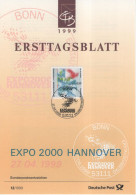Germany Deutschland 1999-12 EXPO 2000 Hannover, Plane Airlpane Aviation, Canceled In Bonn - 1991-2000