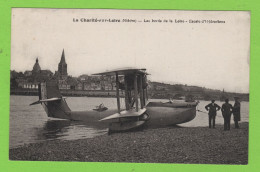 58 - LA CHARITÉ-SUR-LOIRE - BORDS DE LOIRE ESCALE D'UN HYDRAVION - GROS PLAN - La Charité Sur Loire