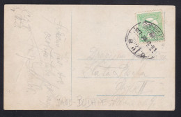 Hungary / Croatia - 1912 PPC To Osijek Brod - Bucharest TPO Railway Postmark - Croatia