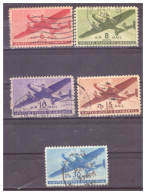 USA - 1941-1944 Posta Aerea - Bimotore Da Trasporto  - 5 Valori - Oblitérés
