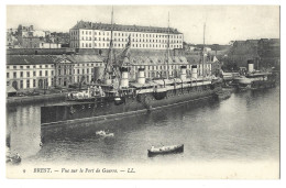 29 Brest - Vue Sur Le Port De Guerre - Bateau - Brest