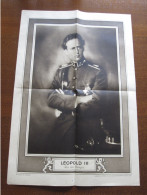 Affiche Léopold III Roi Des Belges (photo Marchand) Supplément L'Illustration 2/1934. TB. 54x37cm - Affiches