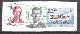 España 2019 - 3 Sellos Usados Y Circulados- X Solidaria Declaración De La Renta Y Rey Felipe VI - Used Stamps