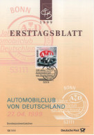 Germany Deutschland 1999-13 100 Jahre Automobilclub, Automobile Club, Car Cars Transport, Canceled In Bonn - 1991-2000
