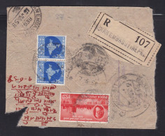 Nepal / India - 1958 Registered Cover Indian Embassy To Katmandu - Nepal