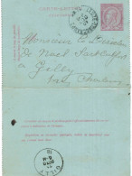 Carte-lettre N° 46 écrite De Leuze-Longchamps Vers Gilly - Cartes-lettres
